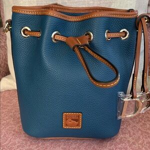 NWT Dooney & Bourke Pebble Leather Small Drawstring (Not too small, just right!)